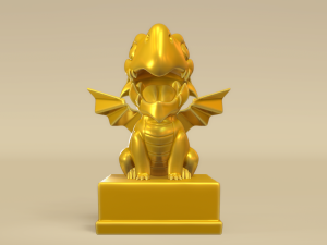 Cute Little Dragon 3D Print Model