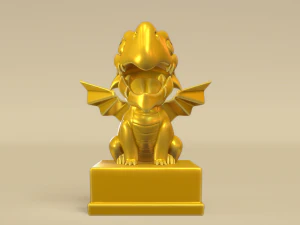 Cute Little Dragon 3D Print Model