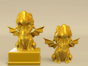 Cute Little Dragon 3D Print Model