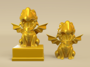 Cute Little Dragon 3D Print Model