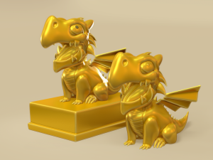 Cute Little Dragon 3D Print Model