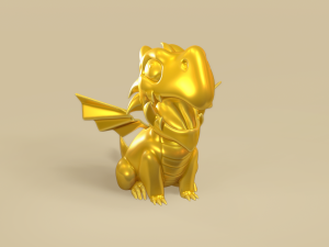 Cute Little Dragon 3D Print Model