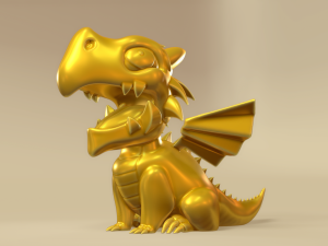 Cute Little Dragon 3D Print Model