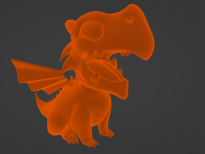 Cute Little Dragon 3D Print Model