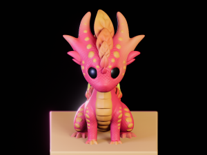 Magical Baby Dragon 3D Print Model