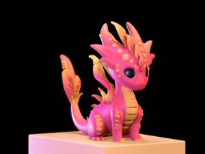 Magical Baby Dragon 3D Print Model