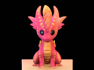 Magical Baby Dragon 3D Print Model