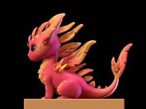 Magical Baby Dragon 3D Print Model