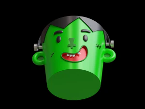 Frankenstein Bucket 3D Print Model
