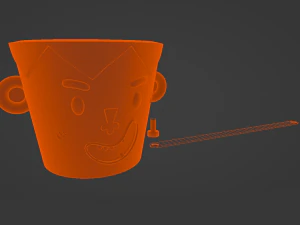 Frankenstein Bucket 3D Print Model