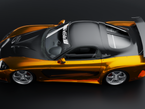 Mazda RX7 Fortune 3D Model