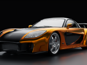 Mazda RX7 Fortune 3D Model
