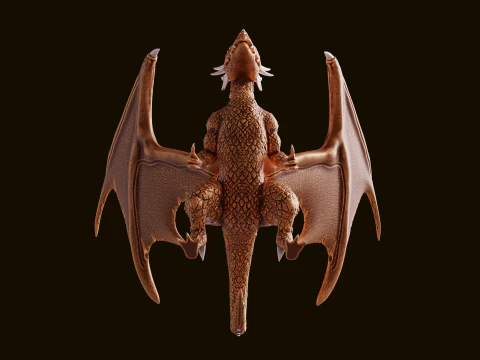 3D Printable Dragon 3D Print Model