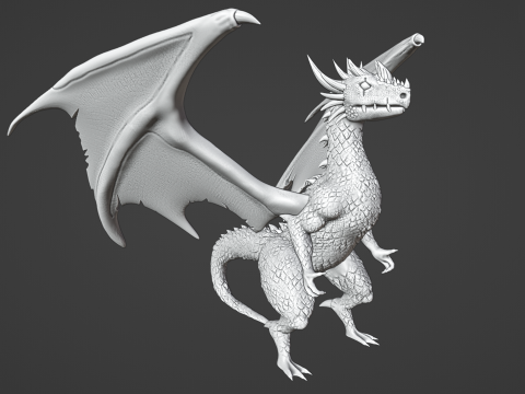 3D Printable Dragon Modello di stampa 3D