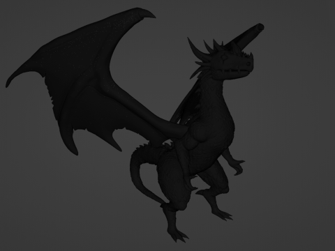3D Printable Dragon Modello di stampa 3D