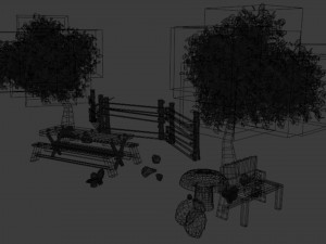 garden project simple 3D Модель