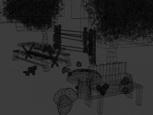 garden project simple 3D Модель