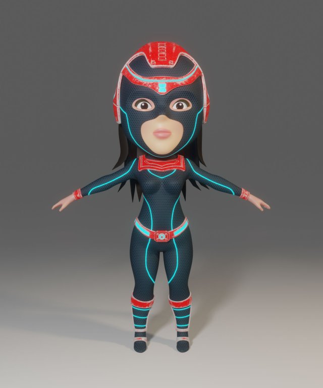 super girl 3D मॉडल .c4d .max .obj .3ds .fbx .stl .blend 