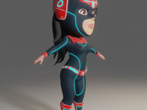 super girl 3D मॉडल