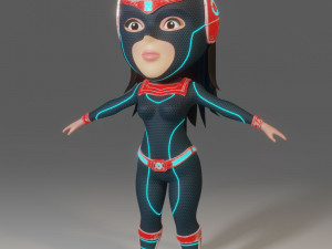 super girl 3D मॉडल