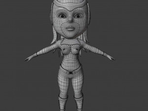 super girl 3D मॉडल