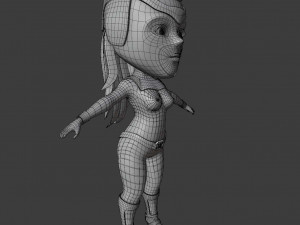 super girl 3D मॉडल