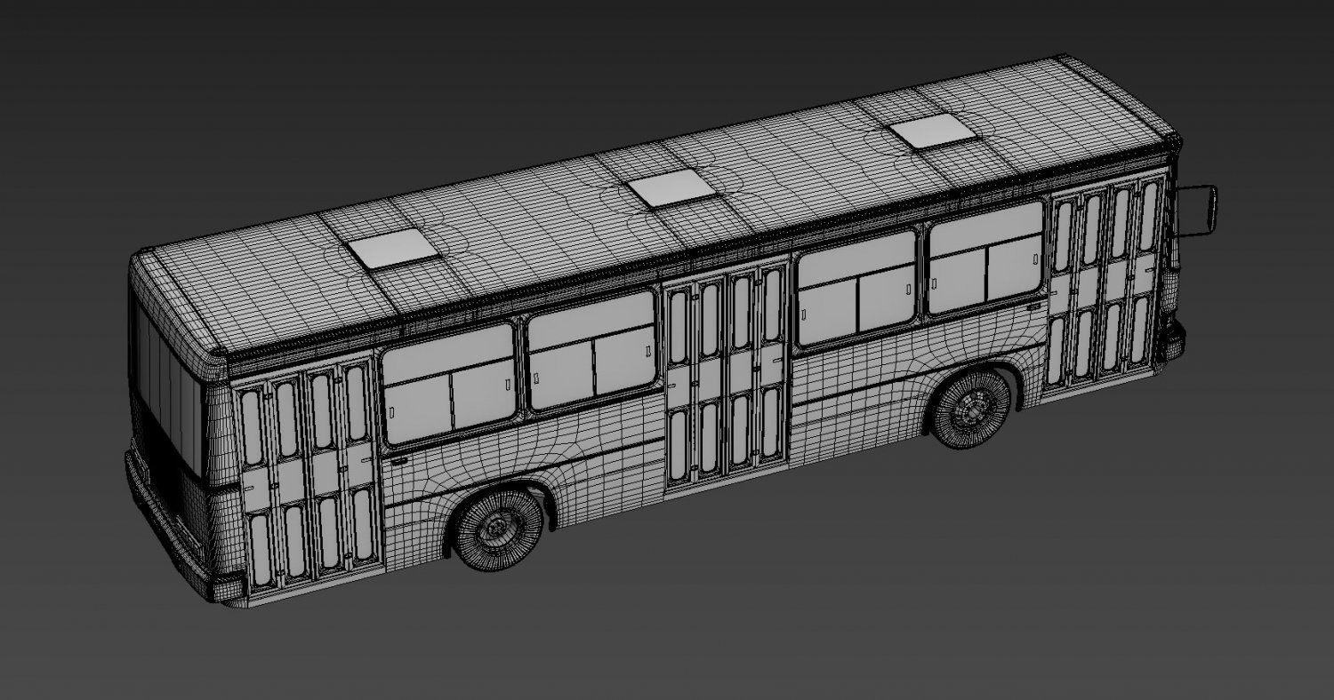 Bus 3d model. 3d model bus 6126. russian bus 3d model.