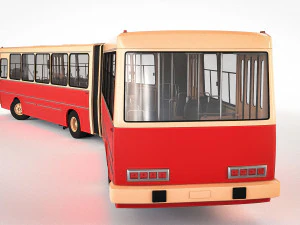 &ocirc;nibus longo Modelo 3D