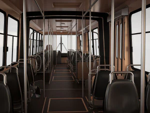 &ocirc;nibus longo Modelo 3D