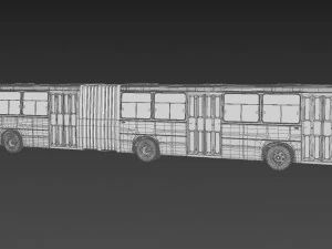 &ocirc;nibus longo Modelo 3D