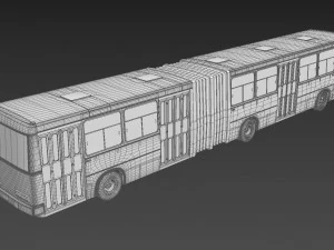 &ocirc;nibus longo Modelo 3D
