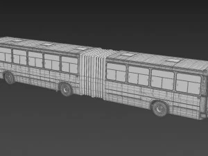 &ocirc;nibus longo Modelo 3D