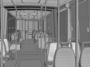 &ocirc;nibus longo Modelo 3D