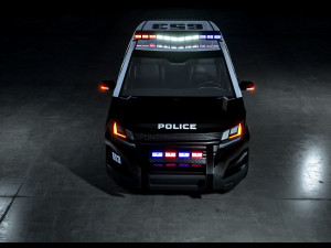 Police Car SUV Modelo 3D