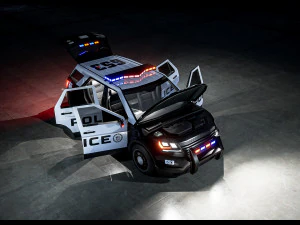 Police Car SUV 3D Model