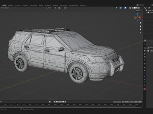 Police Car SUV Modelo 3D