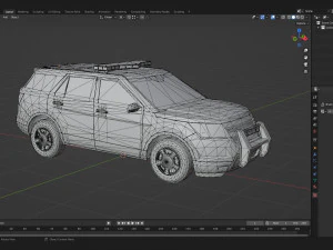 Police Car SUV 3D Model