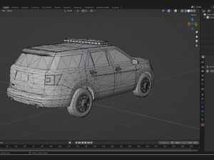 Police Car SUV Modelo 3D
