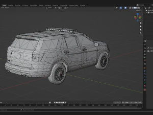 Police Car SUV 3D Model
