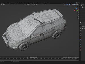 Police Car SUV 3D Model