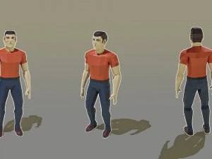 Low Poly Character 3D Model