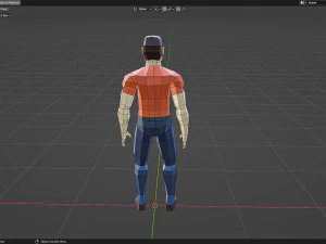Низкополигональный персонаж 3D Модель