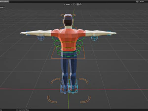Низкополигональный персонаж 3D Модель