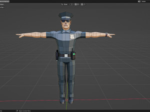 PoliceMan 3D Model