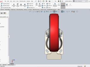 caster wheel swivel with lock Modèle 3D