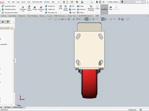 caster wheel swivel with lock 3D Model