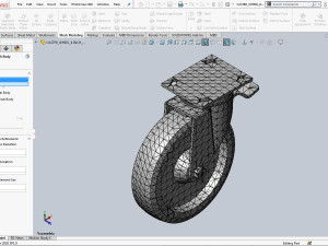 caster wheel swivel with lock Modèle 3D