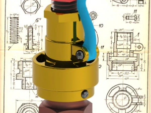 Manivelalı emniyet valfi-Carreras Soto 3D Model