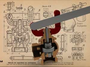 Safety valve with counterbalance-Carreras Soto Model 3D