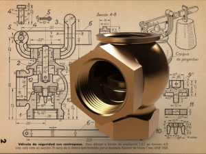 Safety valve with counterbalance-Carreras Soto Model 3D